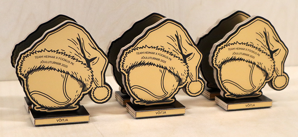 karikate tellimine - padeli auhinnad